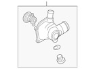 079-121-115-bg Audi Genuine Thermostat Housing