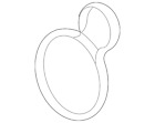 12563623 Gm Cadillac Genuine Thermostat Housing Gasket