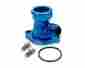 913an16b Csr Performance Blue Anodized 90 Degree Water Neck Kit Chevy V8 Part