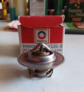 3030055 Acdelco Oe Vintage Nos Gm Delco Box Thermostat 131-3 195 Degrees Genuine Usa