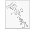 Bl3z-8592-c Ford Lincoln Genuine Thermostat Housing