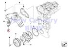 Bmw11531740316 Bmw Genuine Waterpump Thermostat Hex Bolt With Washer