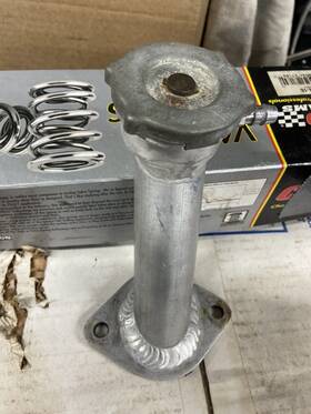80-086 Canton Manifold Filler Neck Extended With Radiator Cap Aluminum Racing Sbc Bbc Used Ch