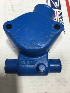 7525 Chris Craft Brass Chevy V8 Stern Drive Thermostat Housing Stamped