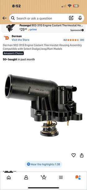 Dorman Oe Solutions 902-3113 - Engine Coolant Thermostat Housing