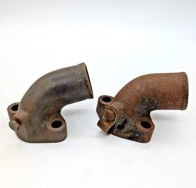 B8275-a Ford 2 1928-1934 Model A B Water Neck Outlet Upper Coolant Pipe Housing B8275a