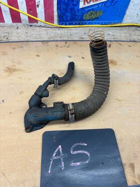 E0te859a Ford 1973-1996 F150 F250 4.9 300 Inline 6 Thermostat Housing Water Outlet Oem E0