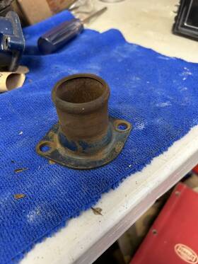D1az-8592-a Ford - Mercury 70-73 Mustang Cougar 351c Boss Cj Thermostat Housing Water Outlet Almost Nos D1az-8592-a Ford - Mercury 70-73 Mustang Cougar 351c Boss Cj Thermostat Housing Water Outlet Almost Nos