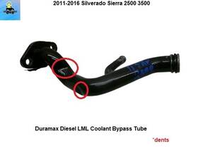 12633704 Gmc 11 To 16 Silverado Sierra 2500hd 6.6l Coolant Bypass Tube Duramax Lml