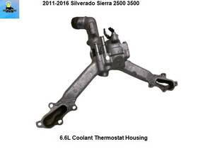 12637656 Gmc 11 To 16 Silverado Sierra 2500hd 6.6l Coolant Thermostat Housing Pipe