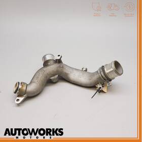 9w838a504bc Jaguar 10-15 Xf X250 5.0l Supercharged Thermostat Housing Water Outlet Pipe Oem