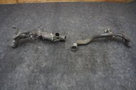 9w838a504 Jaguar Aj813917 Set Of Thermostat Housing Pipe Hose Assembly Oem F-type R 16-20