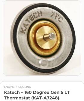 Kat-a7248 Katech Camaro 2016-2024 Gm Gen V Lt1 160 Degree Thermostat