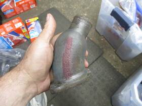 8el-8592-a2 Lincoln Used 1949-1951 Flat Head V8 Thermostat Housing