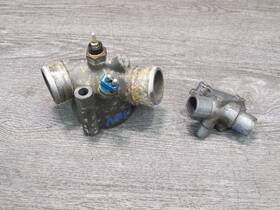 1170940312 Mercedes-benz 86-91 W126 C126 560sel 560sec Thermostat Housing W Idle Air Valve Oem