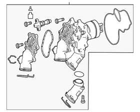 177-200-88-01 Mercedes-benz Genuine Thermostat Housing
