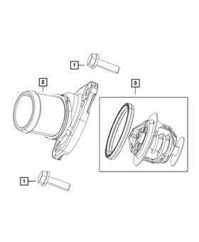 53011511ad Mopar Genuine Thermostat Housing