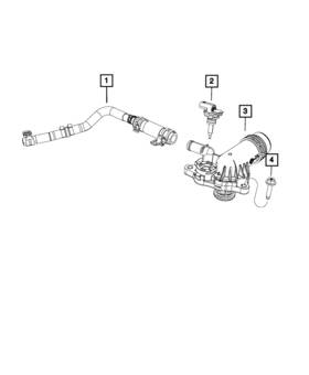 68217305ah Mopar Genuine Thermostat Housing