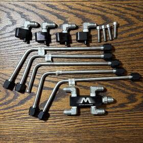 10-10005 Motion Raceworks Ls Coolant Crossover Steel Steam Vent Kit Used