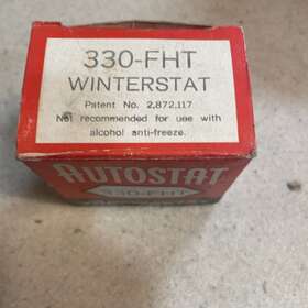 330-fht Robert Shaw 1955 Olds Packard Studebaker Fulton Autostat Brass Thermostat 180 Deg