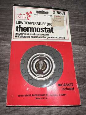78539 Sears Vintage- Roebuck&co. Lowtemperature Thermostat 160 Degrees Gasket Included