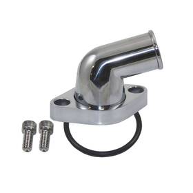 Sp8459 Top Street Performance Polished Aluminum 15 Degree Water Neck For Chevy V8 Sb Bb