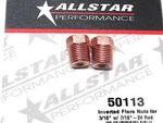Allstar 3/16" Line Inverted 7/16" -24 Flare Nut Fitting Steel Red Pack Brake. Fixed Price $13.95.