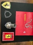 Ferrari 308-GTS-208-GTS-328-GTS-MONDALE V8-GT-4 Thermostat Cover # 105165. Fixed Price $179.95.