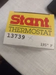 Stant Engine Coolant Thermostat 195F 13739 Made Usa New Old Stock. Fixed Price $13.00.