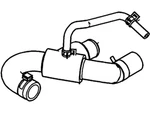 Genuine Ford Outlet Hose F6DZ-8584-BD. Fixed Price $78.26.