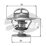 Gates TH00682G1 Thermostat, Coolant Audi Bitter Chevrolet Ford Opel Porsche. Fixed Price $22.22.
