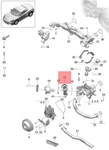 Genuine Porsche 718 Boxster Cayman 982 Water Guide Housing 9A210602202. Fixed Price $319.96.