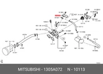 Genuine Oe Fitting Water Outlet Ho 1305A072 For Mitsubishi 1305-A072. Fixed Price $43.95.