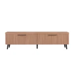 Manhattan Comfort Jodie 69" Tv Stand With Wood Ribbed Drawers, Mid Century Mo.... Fixed Price $373.71.