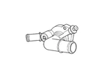 Genuine Ford Thermostat Housing YS4Z-8592-AA. Fixed Price $30.22.