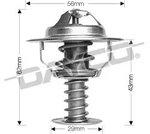 Dayco Thermostat For Toyota Avalon 1MZFE 3.0L V6 7/2000-3/2006 MCX10R 1MZ-FE. Fixed Price $41.92.