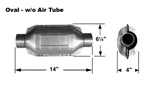 Exhaust 602204 Universal Catalytic Converter Oval 2" In/out Epa Pre-obdii. Fixed Price $85.05.