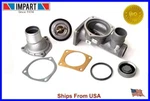 Jaguar Thermostat Housing Aluminum Update AJ82217KIT With AJ86484. Fixed Price $129.80.