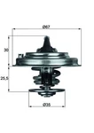 Mahle Tx 30 87D Thermostat, Coolant For Audi, Bmw, Jaguar, Skoda, Vw. Fixed Price $21.74.