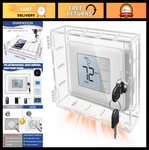 Large Lock Box Cover With Key - Fits Thermostats Up To 6.7". Fixed Price $33.99.