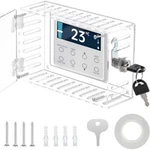Universal Thermostat Lock Box With Key Clear Large Cover Guard Wall. Fixed Price $11.89.