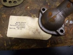 (1) New Vintage Ford T-stat Housing 1948-1953 V-8 8BA-8592-A, 1BA-8592-A W0-10. Fixed Price $25.00.