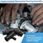 Engine Coolant Thermostat Housing Assembly NO.LR035124 For Jaguar F-type 2014. Fixed Price $39.49.