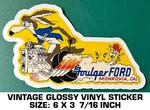 Foulger Ford Dealer Vintage 90'S Glossy Vinyl Decal Sticker-drag Racing. Fixed Price $10.13.