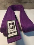 Fuji Sports Deluxe Premium Pearl Weave Purple Jiu Jitsu A1 Belt Blue Nob. Fixed Price $34.99.