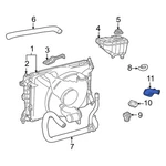 Ford Mustang 2002-2004 1W7Z8592AB Engine Coolant Thermostat Housing. Fixed Price $32.09.