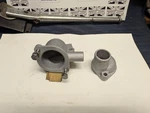 Triumph TR-4, TR-4A Thermostat Housing. Complete Unit W/top & Bottom, And.... Fixed Price $39.95.