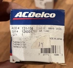 Acdelco 131-156 Engine Coolant Thermostat (nos). Fixed Price $20.00.