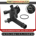 Thermostat Housing Assembly For Volkswagen Passat 2012 2013 2014 2.0L 03L121111Q. Fixed Price $42.59.