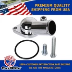 Carbole 45 Degree Chrome Water Neck Thermostat Housing For Chevy Small Big Block. Fixed Price $13.60.